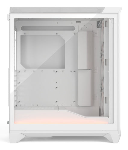 Fractal Design Meshify 3 Ambience Pro RGB - ATX Mid Tower Case in White + Clear Tint