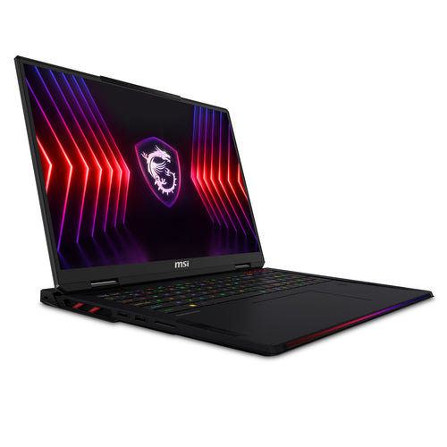 MSI Raider 18 HX A14VGG-002UK Laptop - 45.7 cm (18") - Intel® Core™ i9-14900HX - 32 GB DDR5-SDRAM - 2 TB SSD - NVIDIA GeForce RTX 4070 - Wi-Fi 7 - Windows 11 Pro - Black
