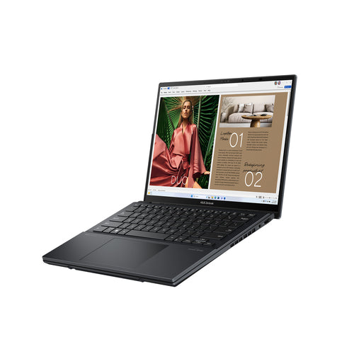 ASUS Zenbook Duo Hybrid (2-in-1) - 35.6 cm (14") - Touchscreen - Intel Core Ultra 9 185H - 32 GB LPDDR5x-SDRAM - 2 TB SSD - Wi-Fi 6E - Windows 11 Pro - Grey