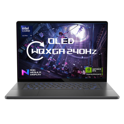 ASUS ROG Zephyrus G16 Laptop - 40.6 cm (16&quot;) - Intel Core Ultra 9 285H - 32 GB LPDDR5x-SDRAM - 2 TB SSD - NVIDIA GeForce RTX 5080 - Wi-Fi 7 - Windows 11 Home - Grey