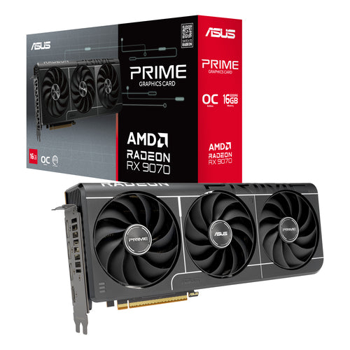 ASUS Prime EVO OC - AMD 16 GB GDDR6 Radeon RX 9070 graphics card