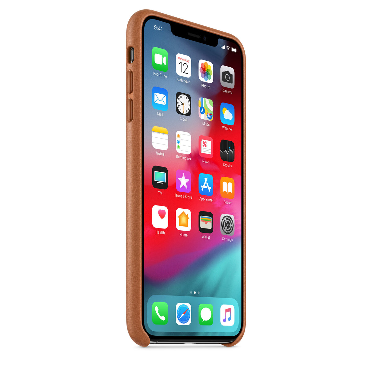 Apple mobile phone case for iPhone XS Max in Brown