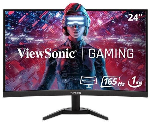 Viewsonic VX Series VX2418C Computer Monitor 61 cm (24&quot;) 1920 x 1080 pixels LCD Black