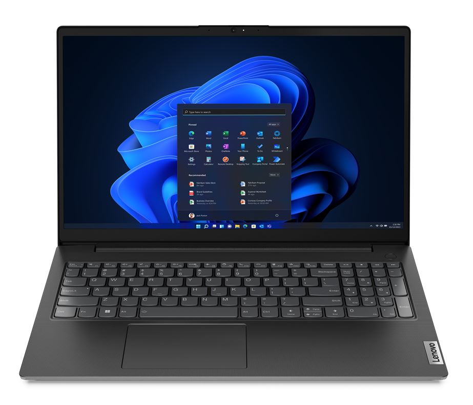 Lenovo V15 G4 ABP AMD Ryzen™ 5 7430U Laptop 39.6 cm (15.6") Full HD 8 GB DDR4-SDRAM 256 GB SSD Wi-Fi 6 (802.11ax) Windows 11 Pro UK English Black