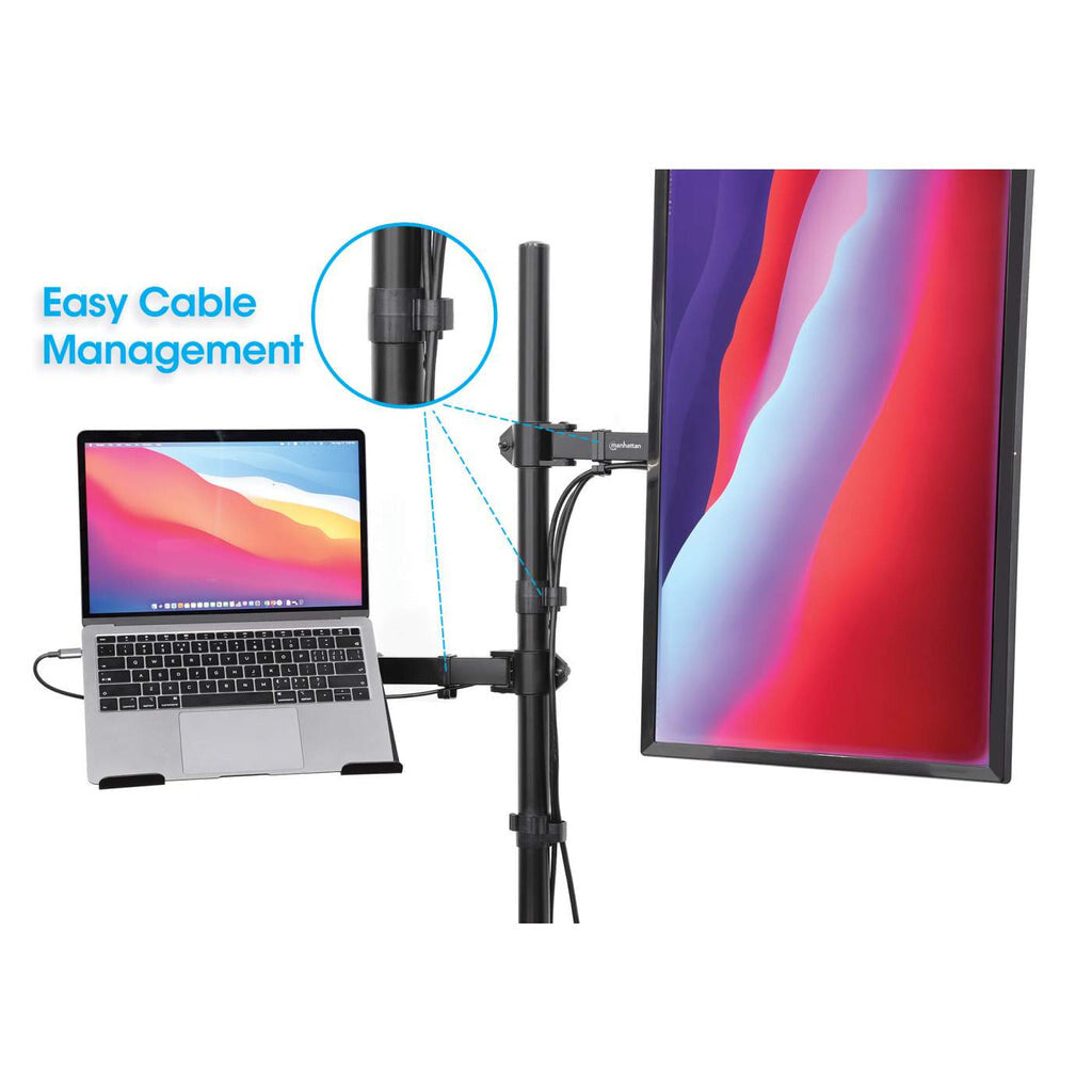 Manhattan 462136 - Desk monitor/laptop mount for 25.4 cm (10") to 81.3 cm (32")