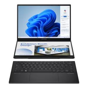 ASUS Zenbook Duo Hybrid (2-in-1) - 35.6 cm (14&quot;) - Touchscreen - Intel Core Ultra 7 255H - 32 GB LPDDR5x-SDRAM - 2 TB SSD - Wi-Fi 7 - Windows 11 Home - Grey