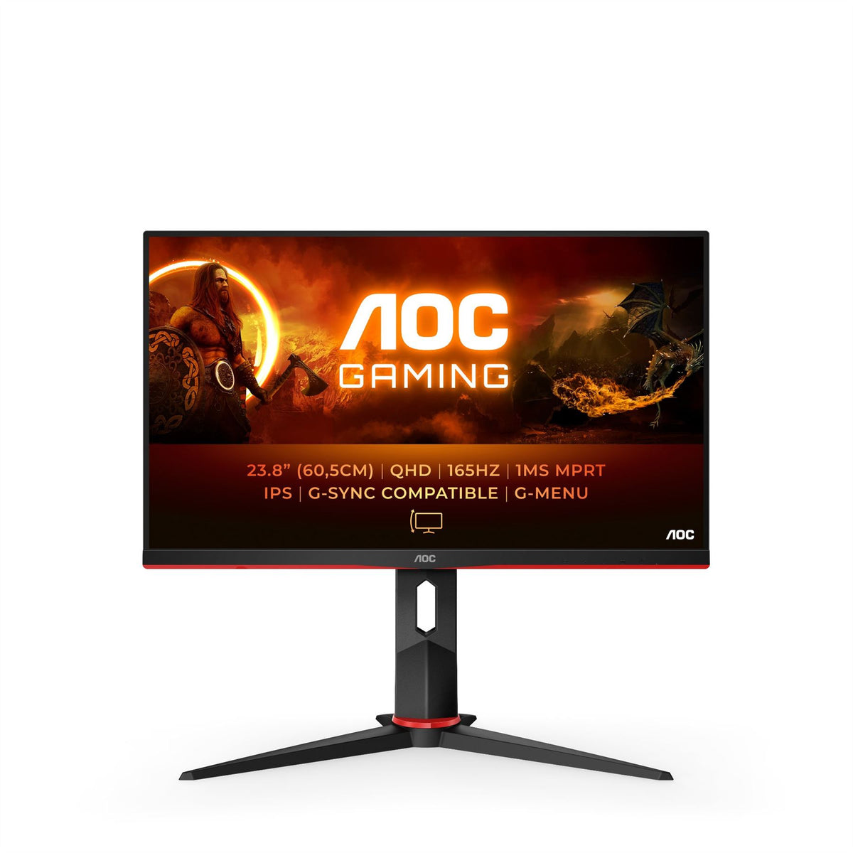 AOC G2 Q24G2A/BK computer monitor 60.5 cm (23.8") 2560 x 1440