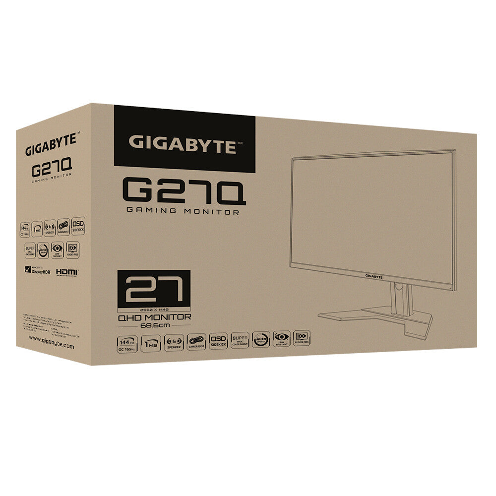 Gigabyte G27Q - 68.6 cm (27") 2560 x 1440p Quad HD Monitor