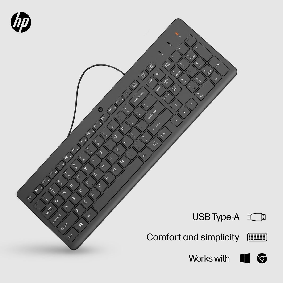 Hewlett Packard 150 - USB Wired Keyboard