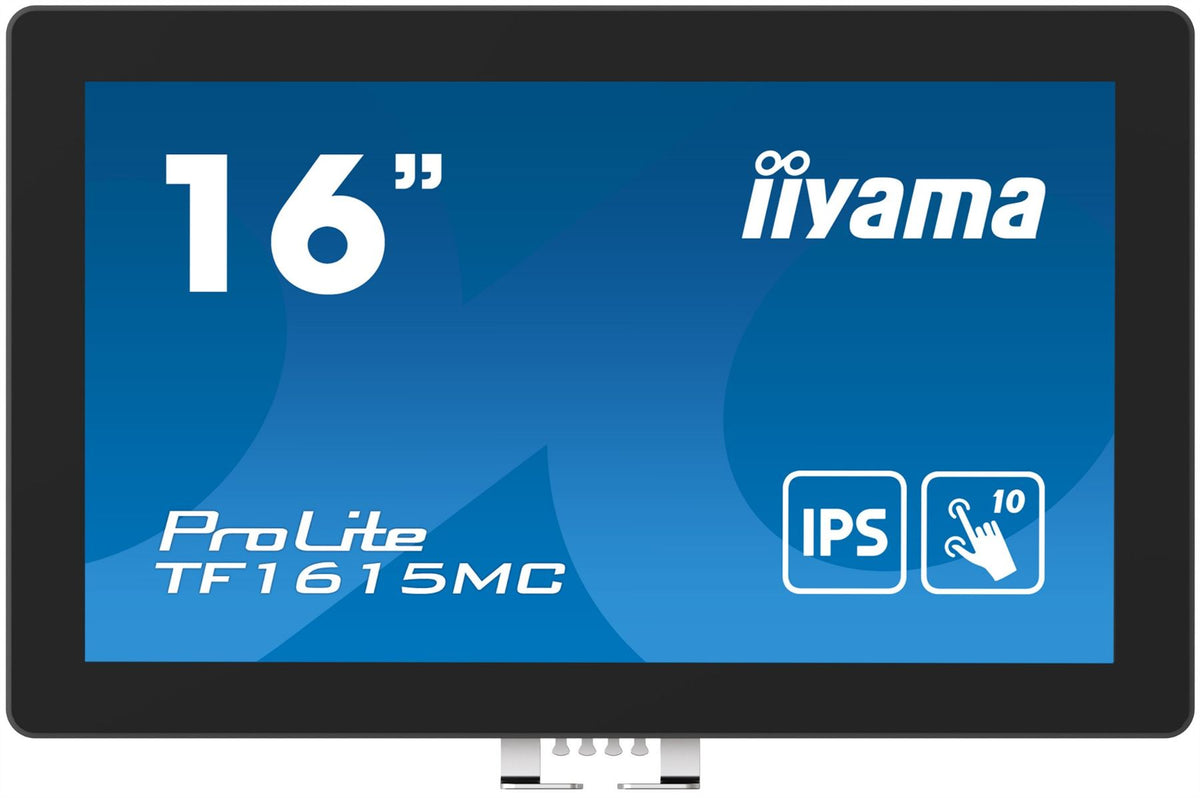 iiyama ProLite TF1615MC-B1 Computer Monitor 39.6 cm (15.6&quot;) 1920 x 1080 pixels Full HD Touchscreen Black