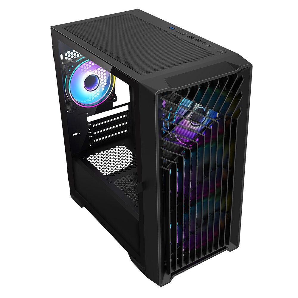 VIDA Cyclone - microATX Mid Tower Case in Black