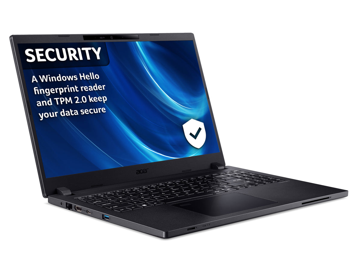 Acer TravelMate P2 Laptop - 39.6 cm (15.6") - Intel® Core™ i7-1255U - 16 GB DDR4-SDRAM - 512 GB SSD - Wi-Fi 6 - Windows 11 Pro - Black