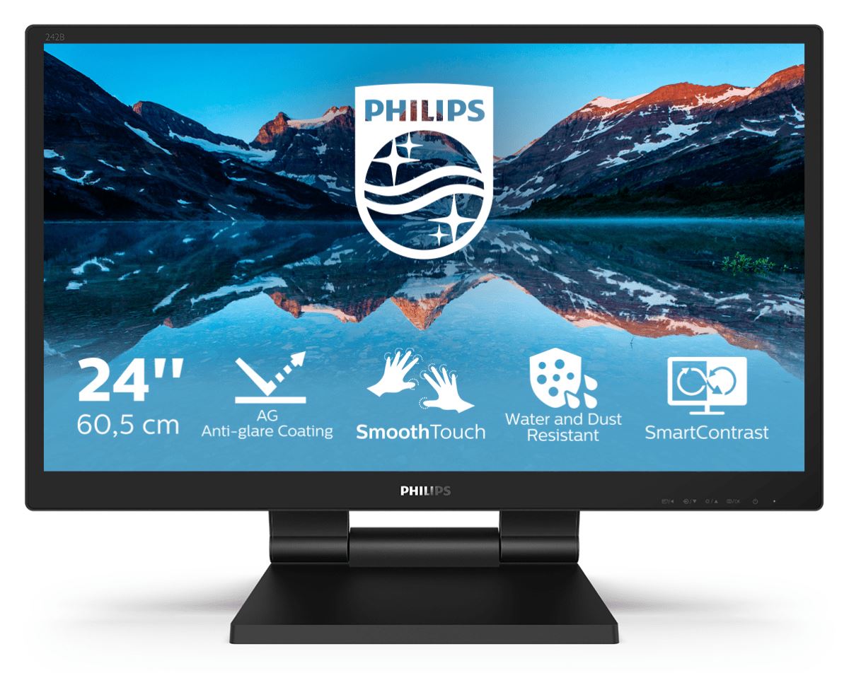 Philips 242B9TL/00 Computer Monitor 60.5 cm (23.8&quot;) 1920 x 1080 pixels Full HD LCD Touchscreen Black