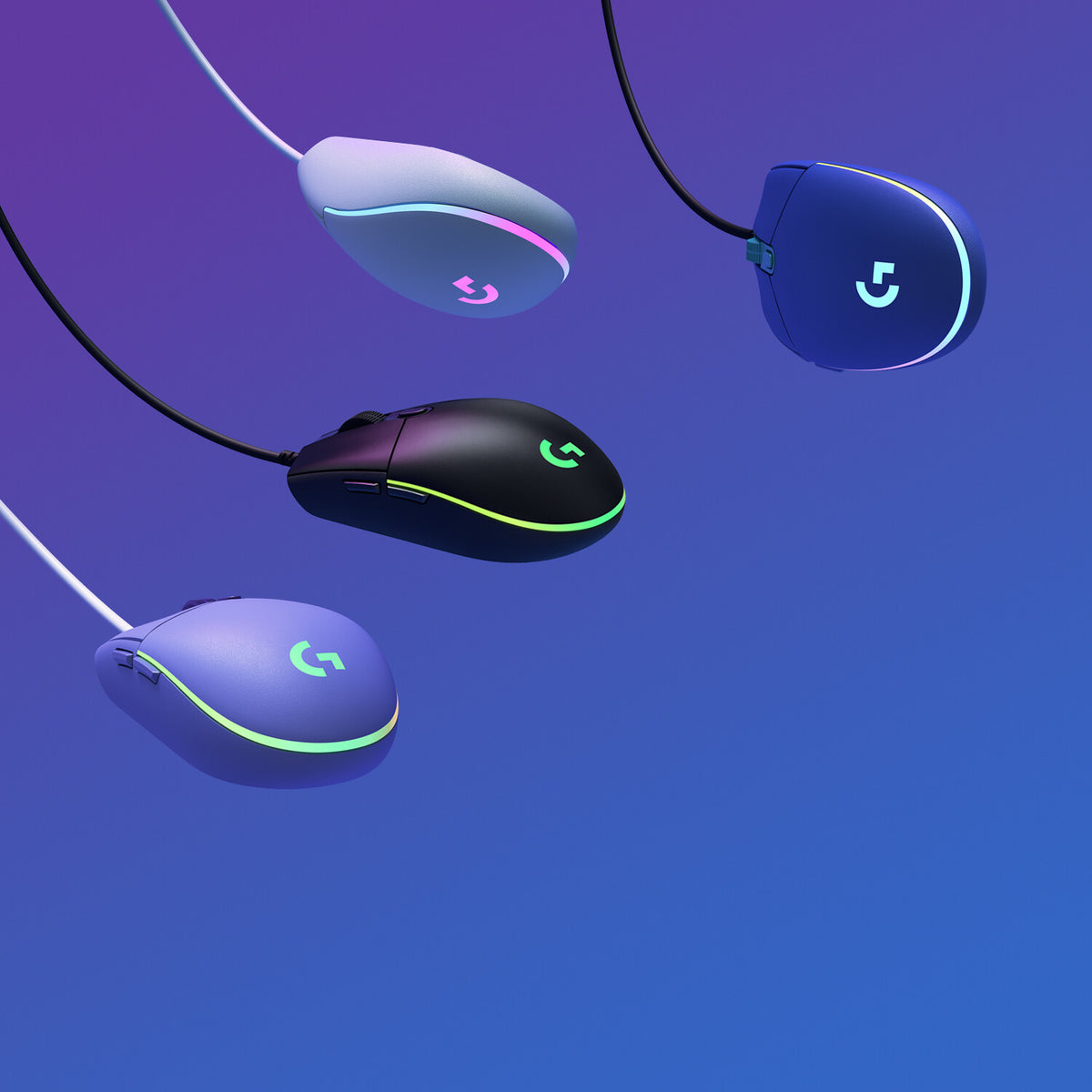 Logitech G - G203 LIGHTSYNC Gaming Mouse in Blue - 8,000 DPI