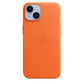 Apple iPhone 14 Leather Case with MagSafe in Orange