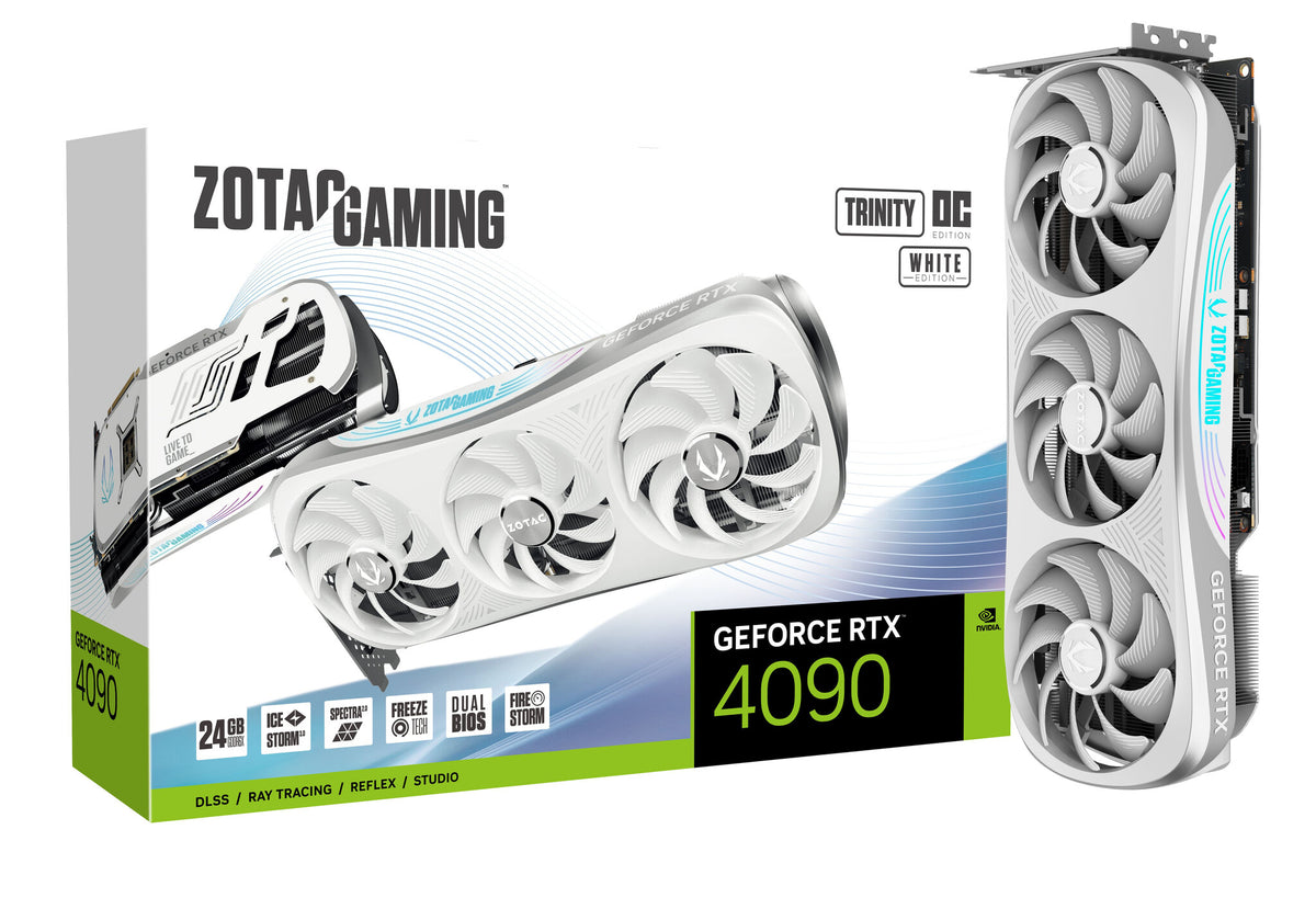 Zotac Trinity OC "White Edition" - NVIDIA 24 GB GDDR6X GeForce RTX 4090 graphics card