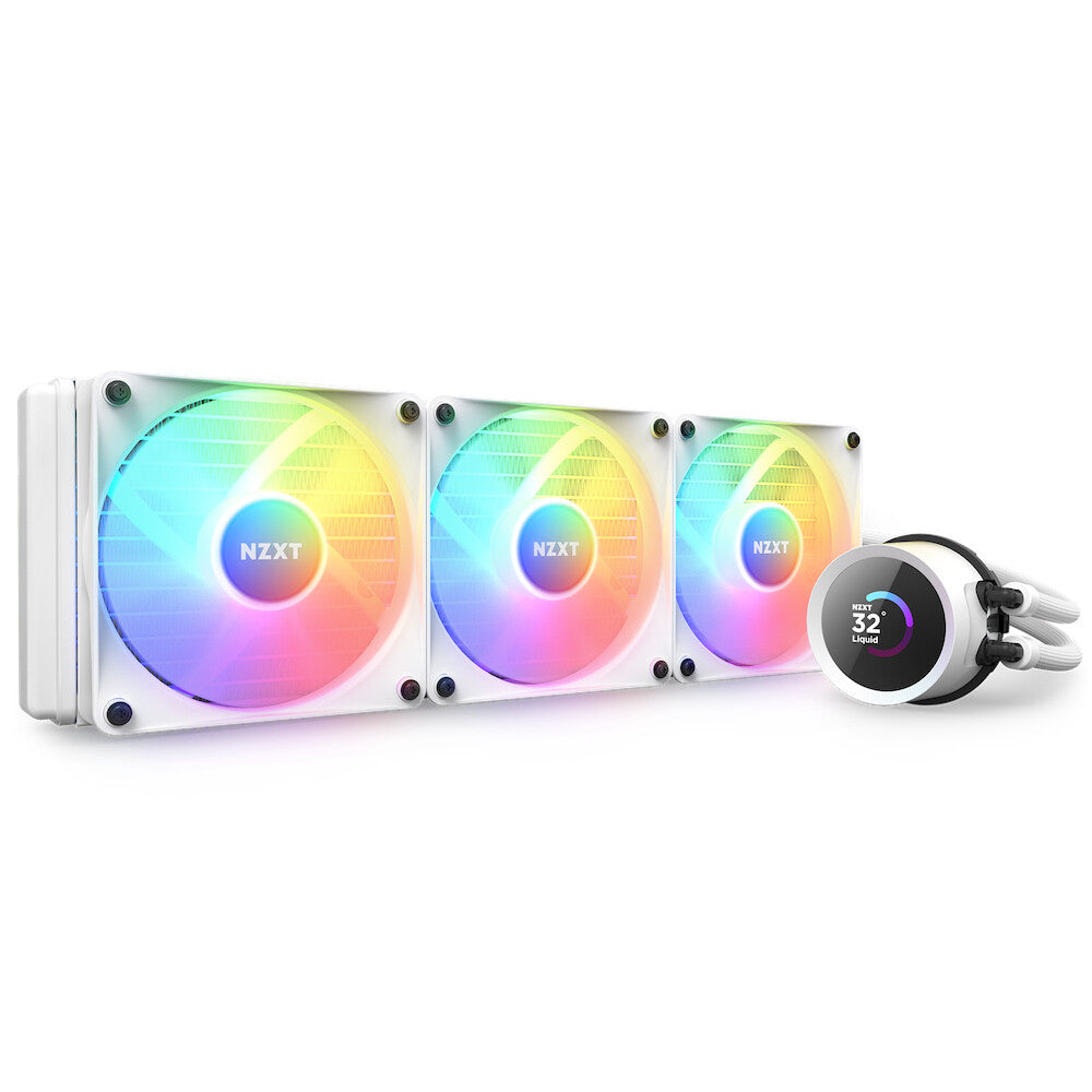NZXT Kraken 360 RGB - All-in-one Liquid Processor Cooler in White - 360mm