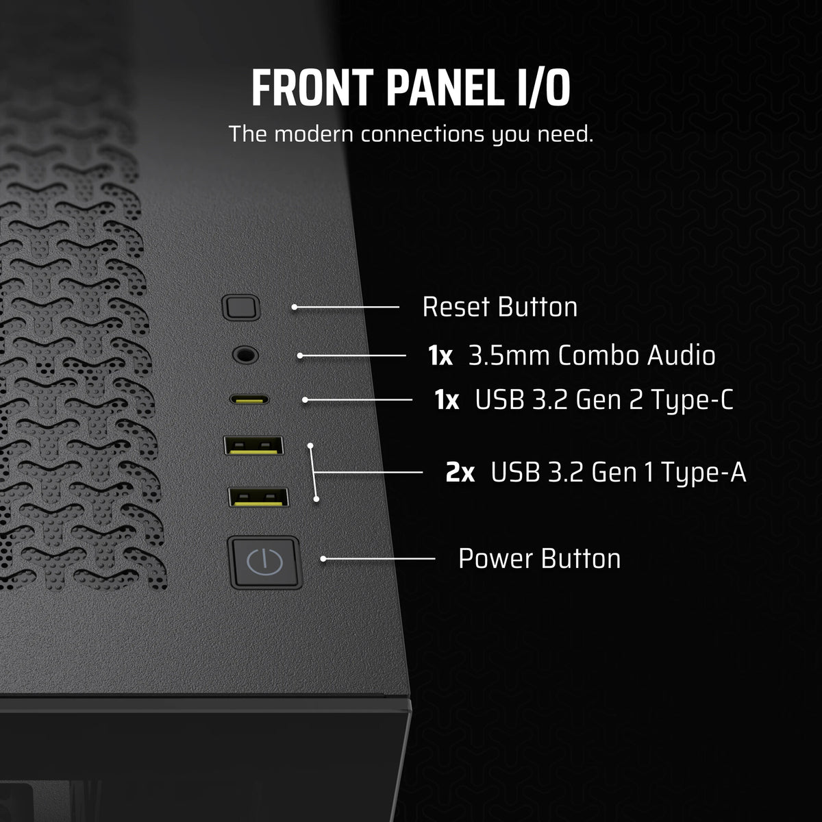 Corsair 3500X - EATX Mid Tower Case in Black