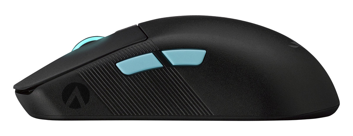 ASUS ROG Harpe Ace "Aim Lab Edition" - RF Wireless + Bluetooth + USB Type-C Opto-mechanical Mouse in Black - 36,000 DPI