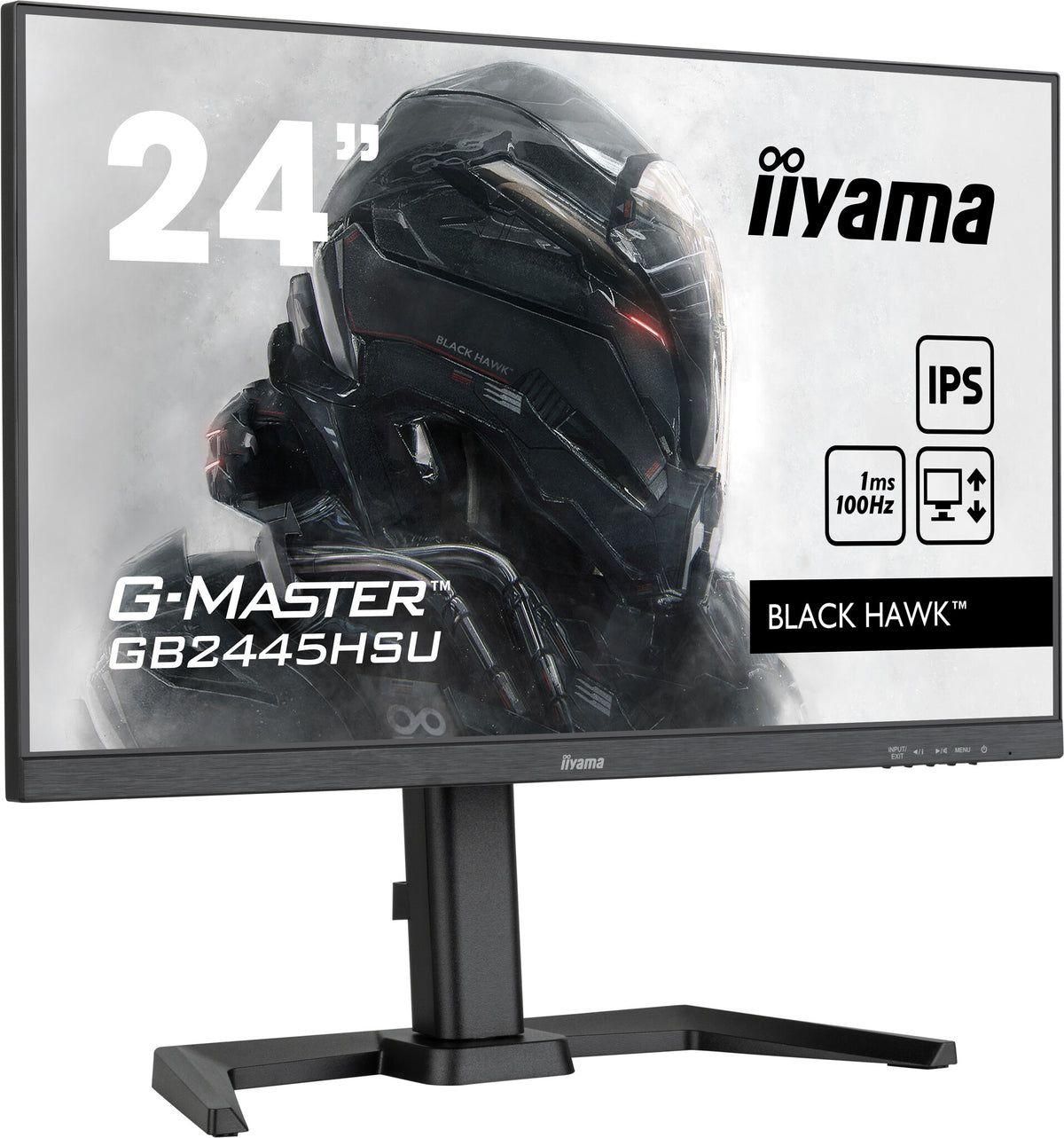 iiyama G-MASTER GB2445HSU-B1 - 61 cm (24&quot;) - 1920 x 1080 pixels Full HD LED Monitor