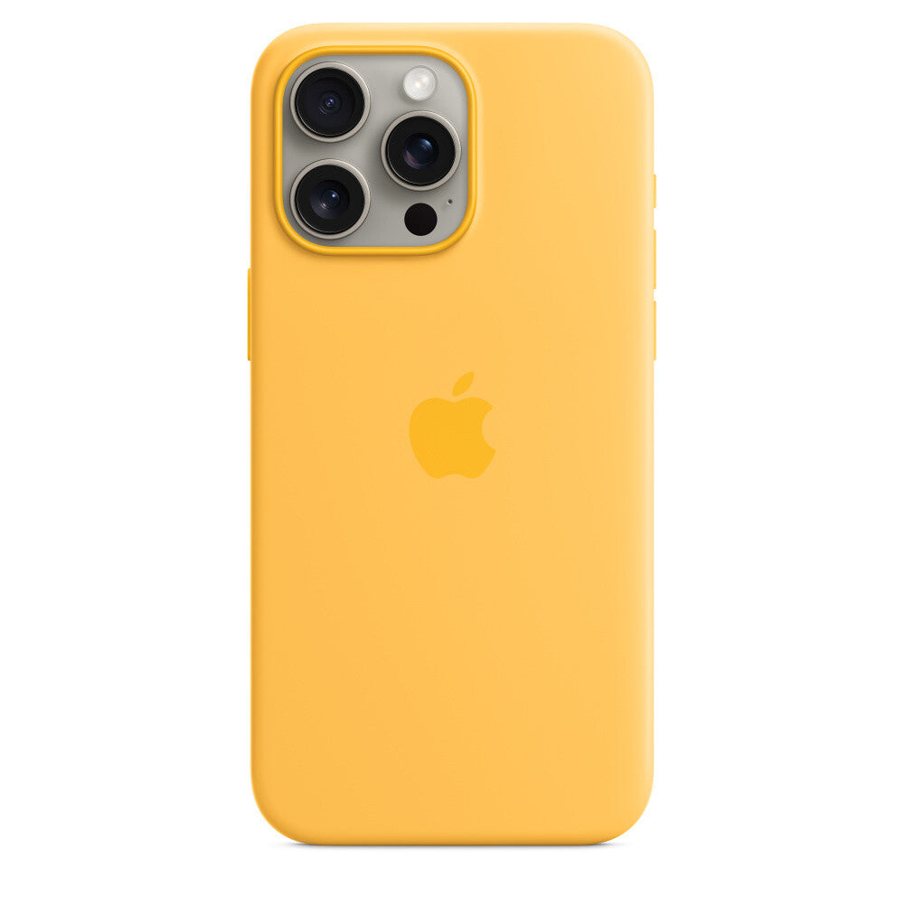 Apple MWNP3ZM/A - Silicone Case with MagSafe for iPhone 15 Pro Max in Sunshine