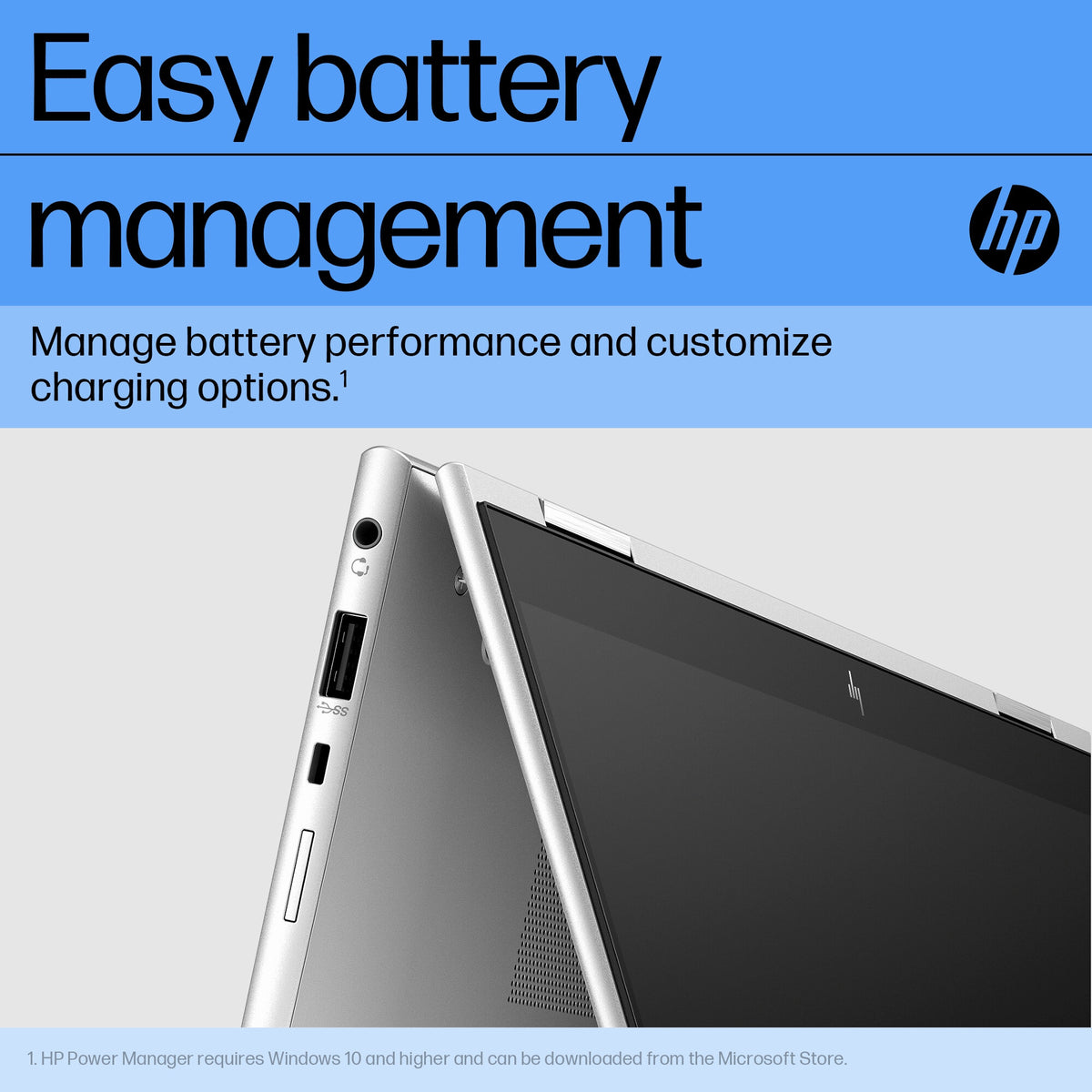 HP Elite x360 830 G10 Hybrid (2-in-1) - Touchscreen - 33.8 cm (13.3") - Intel® Core™ i5-1335U - 16 GB - 512 GB SSD - Wi-Fi 6E - Windows 11 Pro - Silver