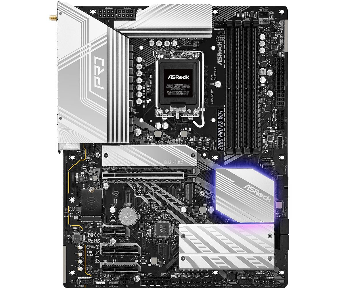 Asrock Z890 Pro RS WiFi Intel Z890 LGA 1851 (Socket V1) ATX