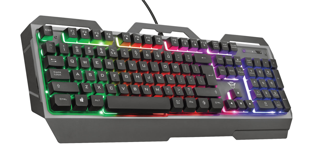 Trust GXT 856 Torac - USB Wired Membrane Keyboard in Black (QWERTY UK)