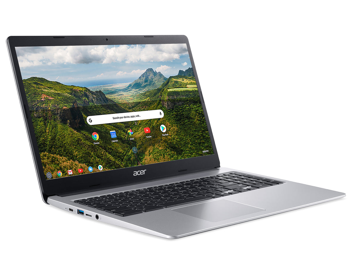 Acer Chromebook 315 - 39.6 cm (15.6") - Intel® Celeron® N4020 - 4 GB DDR4-SDRAM - 64 GB eMMC - Wi-Fi 5 - Chrome OS - Silver