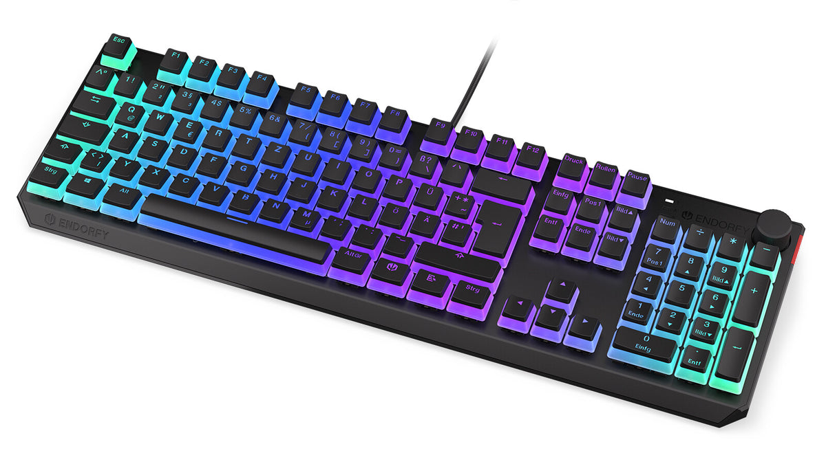 ENDORFY Thock - USB Wired RGB Mechanical Keyboard in Black (QWERTZ German)