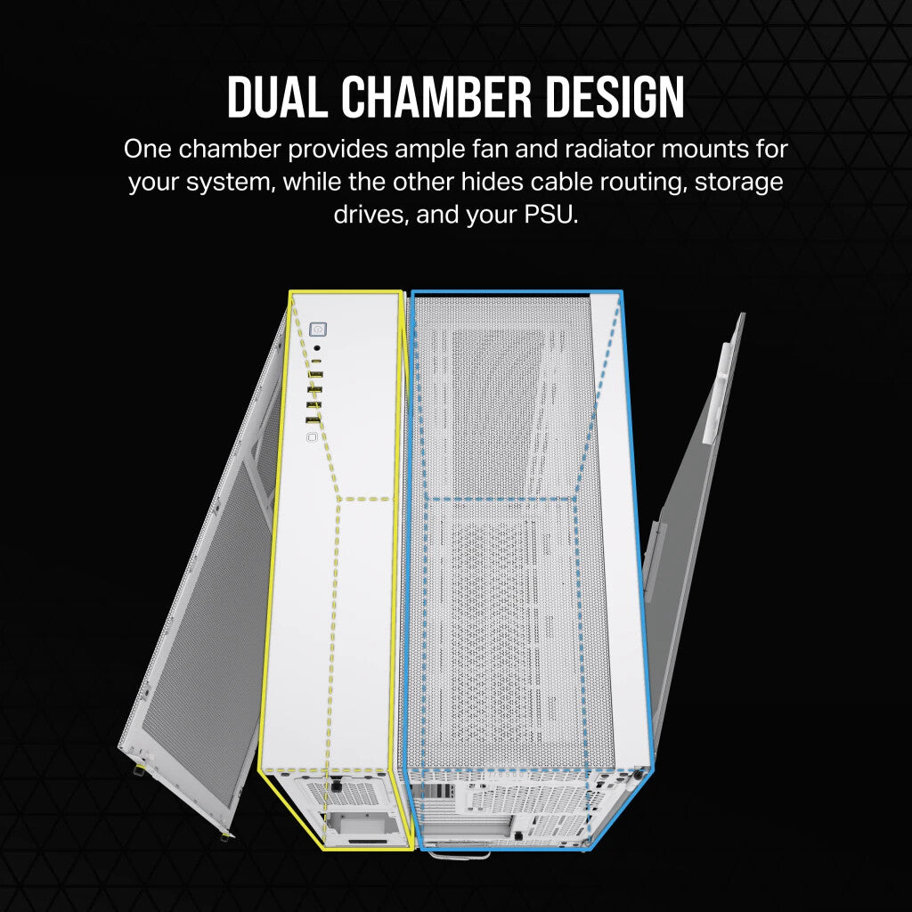Corsair 6500D Airflow - ATX Mid Tower Case in White