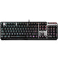 MSI VIGOR GK50 Low Profile - USB Wired RGB Mechanical Gaming Keyboard in Black (QWERTY UK)