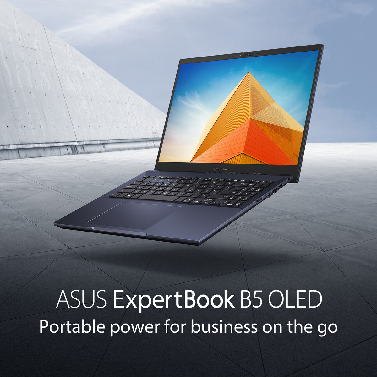 ASUS ExpertBook B5 OLED Laptop - 40.6 cm (16&quot;) - Intel® Core™ i5-1240P - 8 GB DDR5-SDRAM - 256 GB SSD - Wi-Fi 6E - Windows 11 Pro - Black