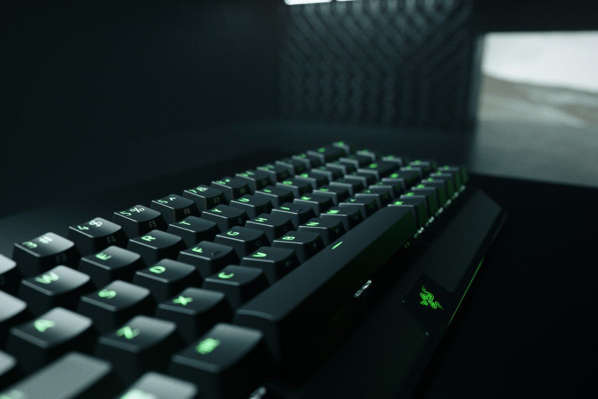 Razer BlackWidow V3 Mini HyperSpeed - USB Wired + RF Wireless + Bluetooth RGB Mechanical Keyboard in Black (QWERTY UK)