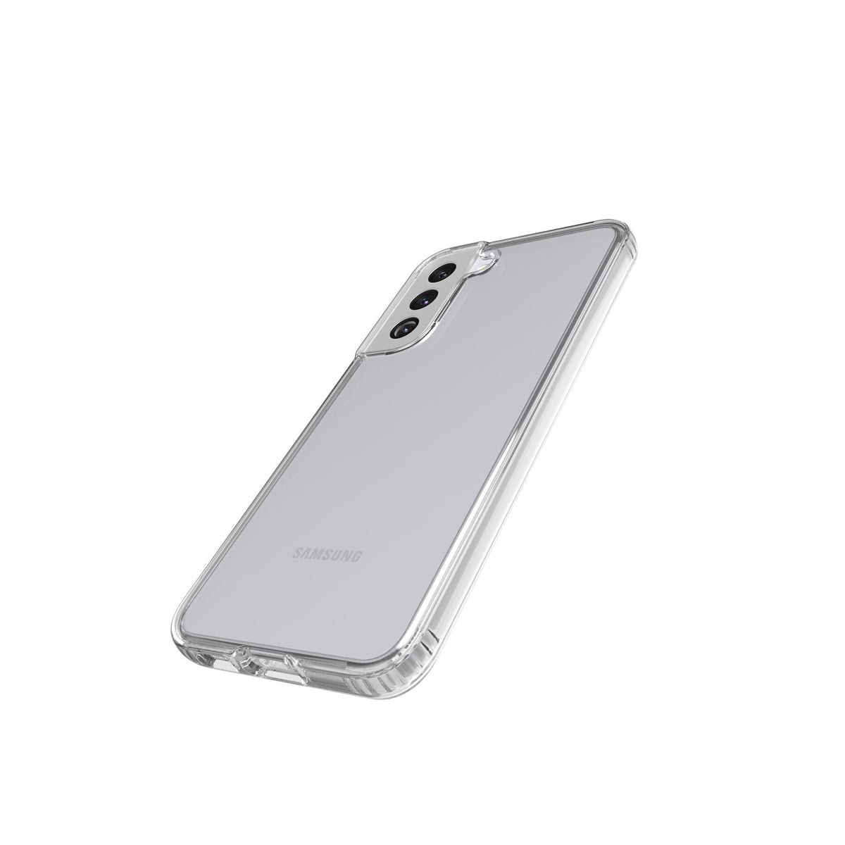 Tech21 Evo Clear mobile phone case for Galaxy S22+ in Transparent