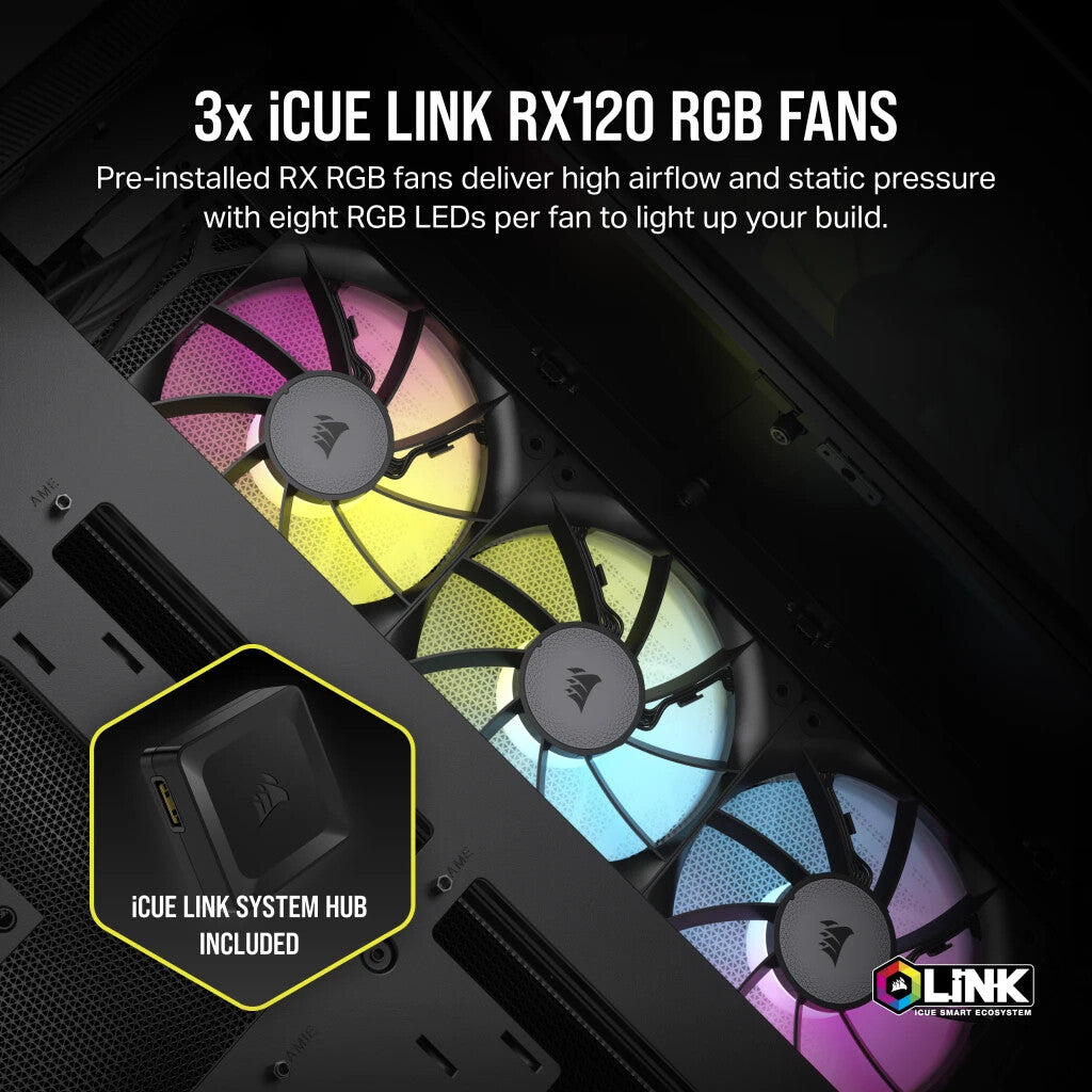 Corsair iCUE LINK 6500X RGB - ATX Mid Tower Case in Black