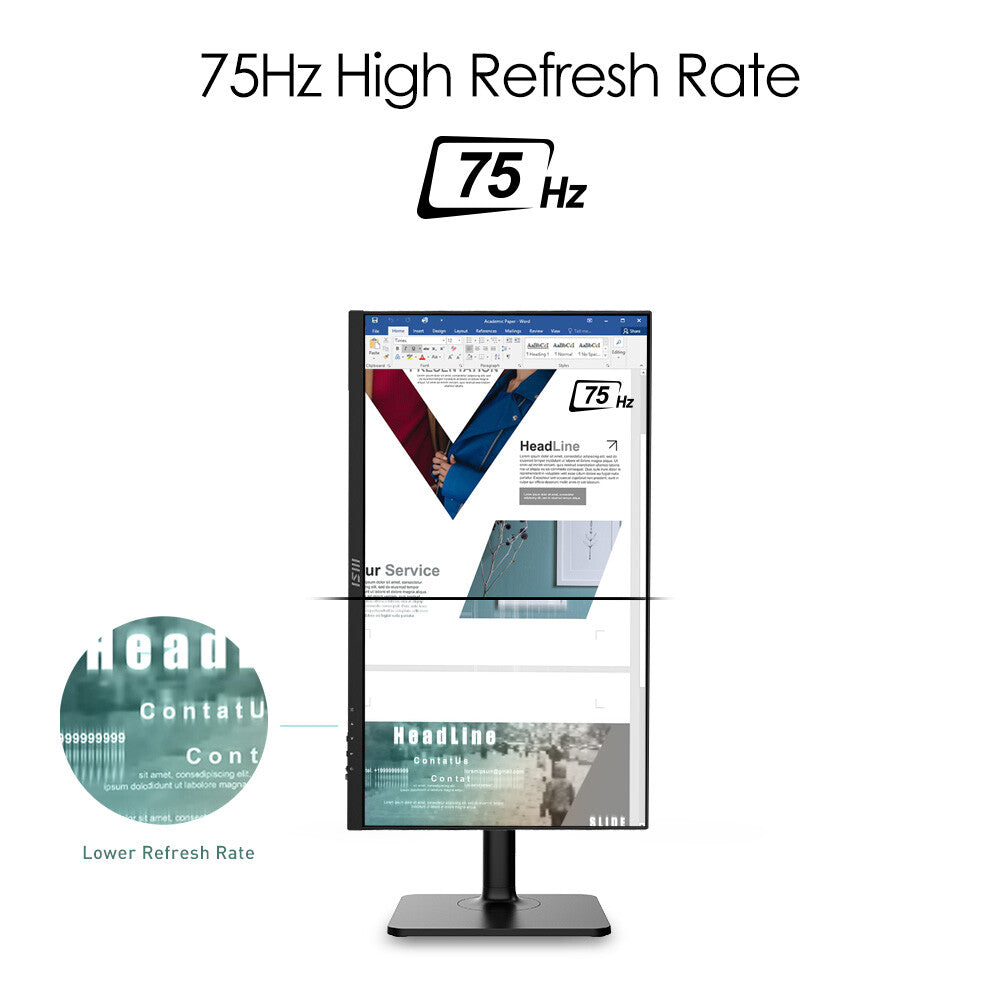 MSI Modern MD241P - 60.5 cm (23.8&quot;) - 1920 x 1080 pixels FHD Monitor