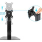 Manhattan 461894 - Desk monitor stand for 38.1 cm (15") to 81.3 cm (32")