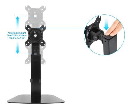 Manhattan 461894 - Desk monitor stand for 38.1 cm (15") to 81.3 cm (32")