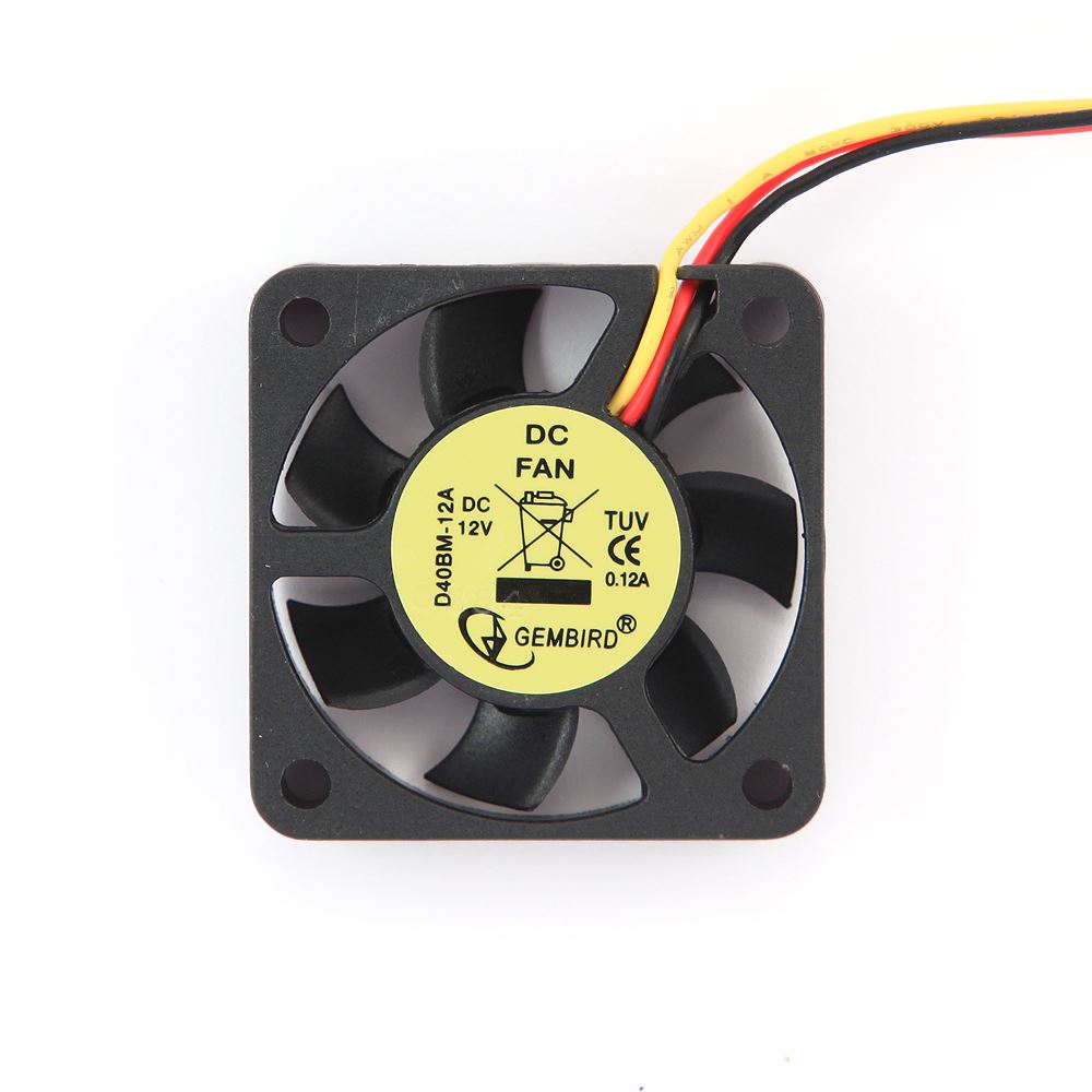 Gembird D40BM-12A computer cooling system Computer case Fan 4 cm Black