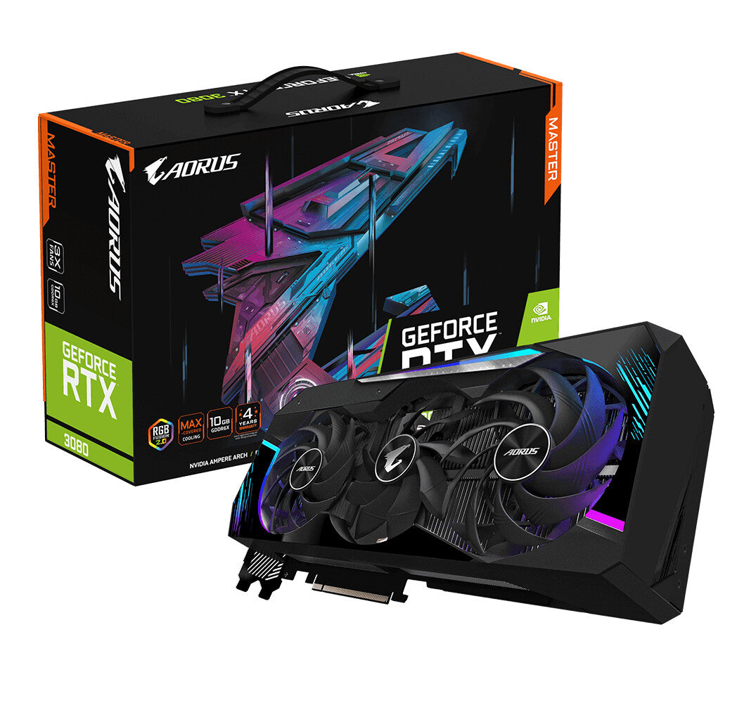 GIGABYTE AORUS - NVIDIA 10 GB GDDR6X GeForce RTX 3080 graphics card