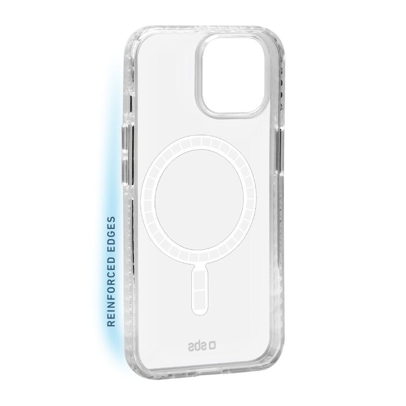 SBS Clear Force MagSafe mobile phone case for iPhone 14 in Transparent