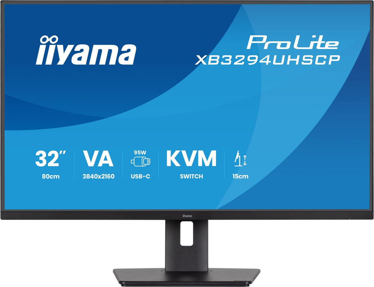 iiyama ProLite XB3294UHSCP-B1 computer monitor 80 cm (31.5") 3840 x 2160 pixels 4K Ultra HD Black