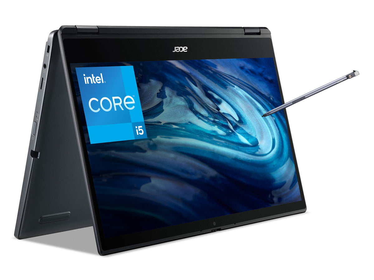 Acer TravelMate TMP414RN-51 Hybrid (2-in-1) - 35.6 cm (14") - Touchscreen - Intel® Core™ i5-1135G7 - 8 GB DDR4-SDRAM - 256 GB SSD - Wi-Fi 6 - Windows 10 Pro - Blue