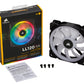 Corsair LL120 RGB - Computer Case Fan in Black / White - 120mm
