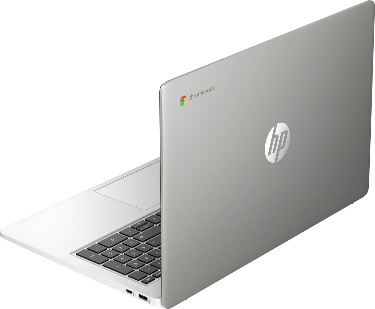 HP Chromebook 15a Laptop - 39.6 cm (15.6&quot;) - Intel® Pentium® Silver N6000 - 4 GB LPDDR4x-SDRAM - 128 GB eMMC - Wi-Fi 5 - ChromeOS - Silver