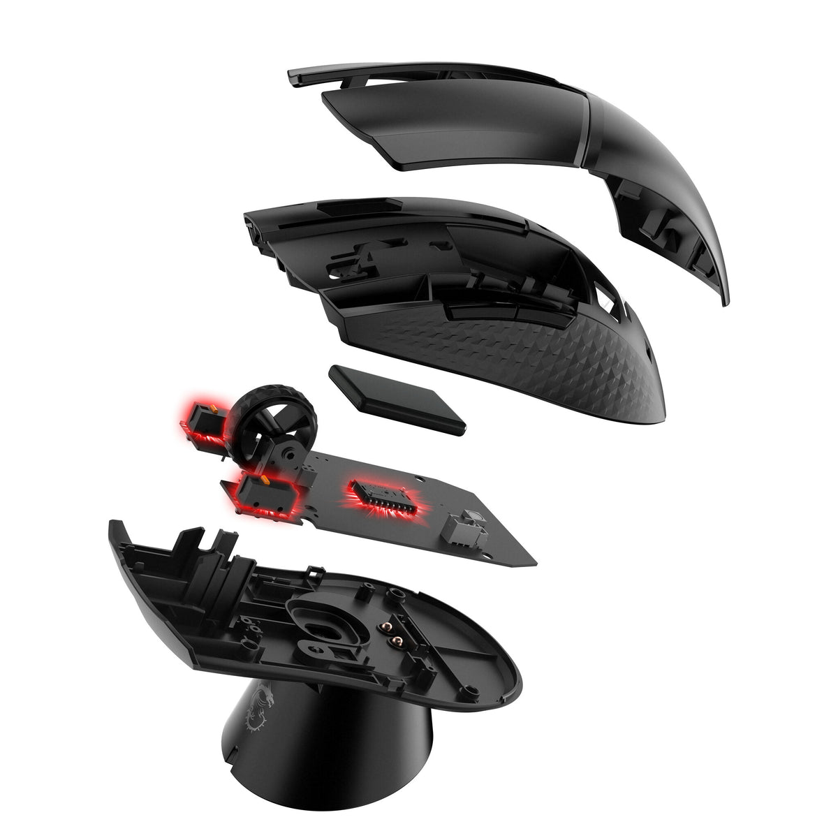 MSI CLUTCH GM41 LIGHTWEIGHT WIRELESS - RF Wireless Gaming Mouse in Black  - 20000 DPI