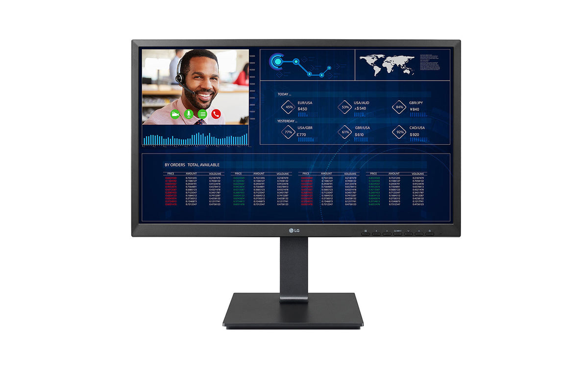 LG 24CQ650N-6N All-in-one Computer - 60.5 cm (23.8") - 1920 x 1080 pixels - Intel® Celeron® N5105 - 4 GB DDR4-SDRAM - 16 GB eMMC - Wi-Fi 6 - Black