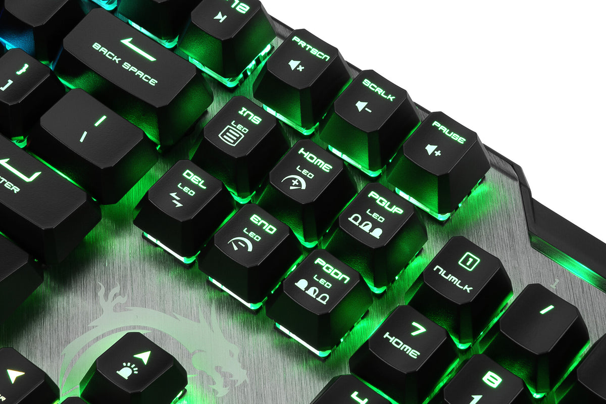 MSI VIGOR GK50 Elite - USB Wired RGB Mechanical Gaming Keyboard in Black (QWERTY UK)