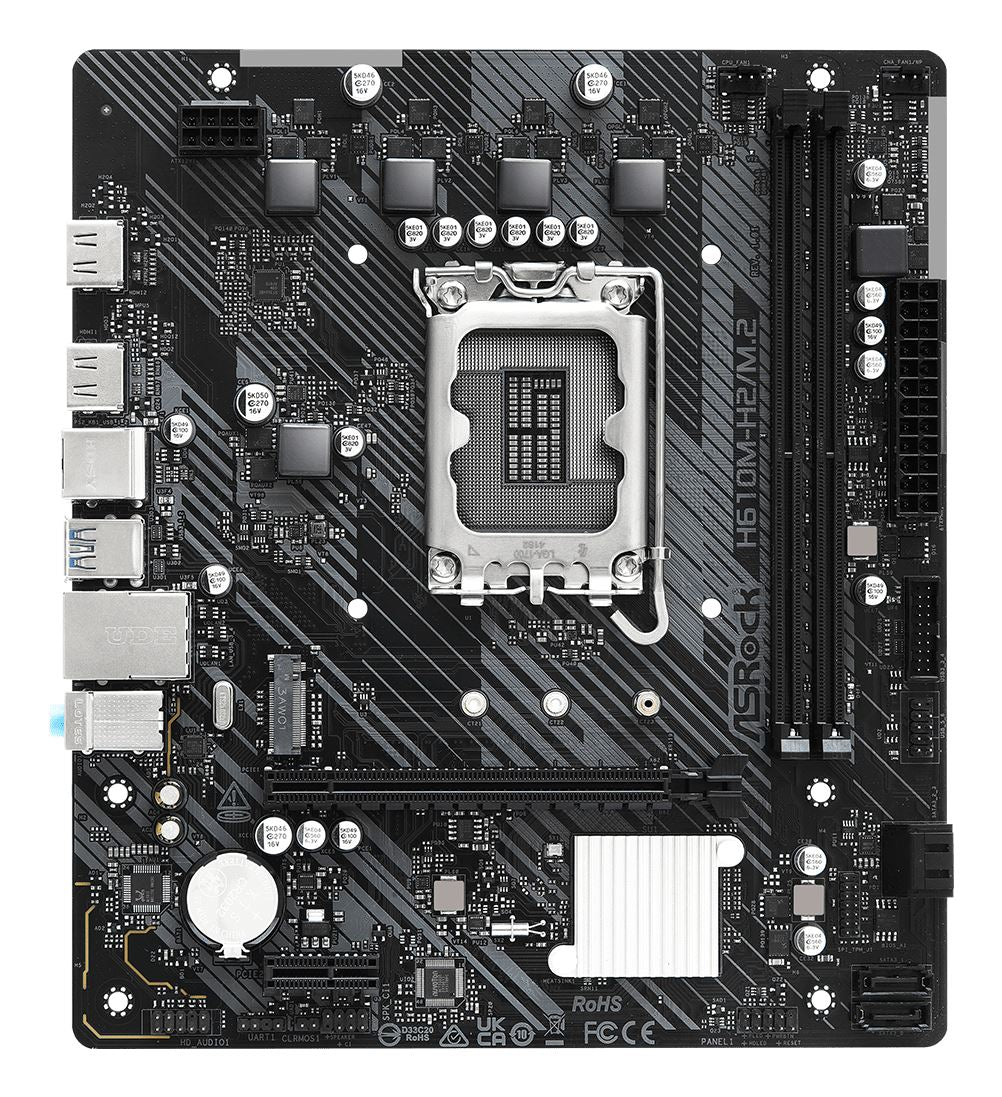 Asrock H610M-H2/M.2 micro ATX motherboard - Intel H610 LGA 1700